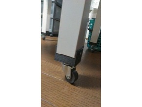 lack table caster mount 3d print model - Mito3D