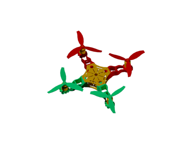 drone ondul phi330 narval art drones quadcopter frame 3D print model - Mito3D
