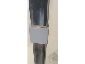 sliding shower door hahdle handle 3d print model - Mito3D