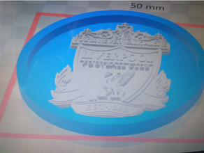 médaillon Liverpool fc Football 3d print model - Mito3D