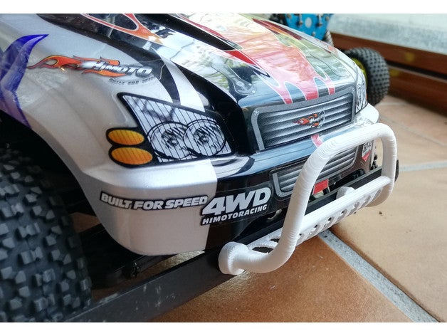 Parachoque Barra rc 1 10 Kyosho lazer carro partes 3D print model - Mito3D
