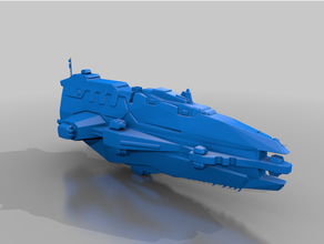 vaygr acorazado batalla hiigara mundo natal Embarcacion espacio astronave guerra buque 3d print model - Mito3D