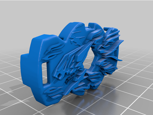 Fénix gachi esquerda girar 3D print model - Mito3D