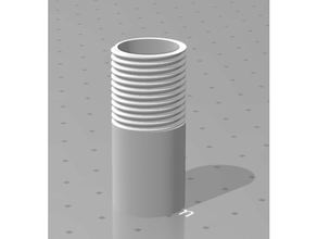 alfa omega roscado barril nerf 3d print model - Mito3D