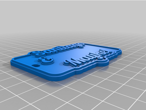 personnalisé multiligne tagrosas porte clés 3d print model - Mito3D