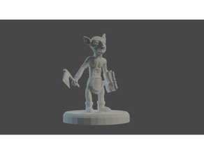 thicc goblin butt ass dd dungeons dragons enemy funny miniature tabletop 3d print model - Mito3D