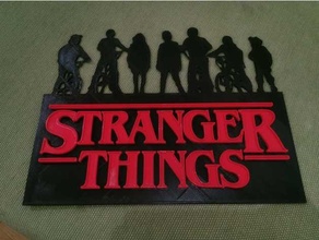 stranger poster movie strangerthings 3d print model - Mito3D