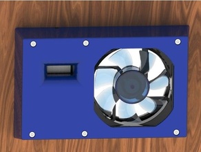 barato 3d impressora habitação termostato ventilador caso bainha variável 80mm abs constante 3d print model - Mito3D