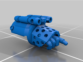 gue'ron'vesa Armi pacco 2 vicino combattere spazio marino tau warhammer 3d print model - Mito3D