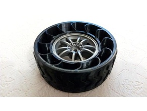 ar pneu 90x30mm 52x26mm borda 1 10 rc carro 3d print model - Mito3D