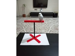 sencillo masa st ku ne escritorio perca aves pájaro 3d print model - Mito3D