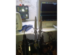 oscilloscope & multimeter probe holder 3d print model - Mito3D