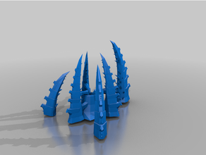 spine nest - tyranids terrain 40k tyrainids 3d print model - Mito3D