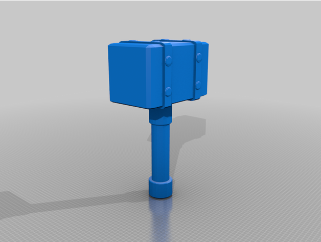 basalto martello arma aos 3D print model - Mito3D