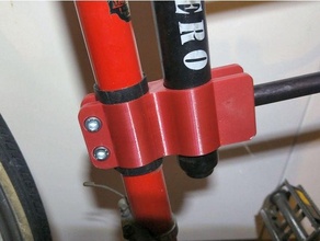 bicycle u-lock holder lock mount 3d print model - Mito3D