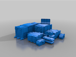 navlun konteynerler bilimkurgu arazi Mortallis dağılmak bölge 3d print model - Mito3D