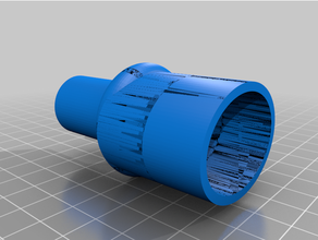 covid 19 tuba ventilateur filtre adaptateur 3d print model - Mito3D