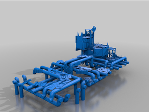 raffinerie 3 orques terrain 3d print model - Mito3D