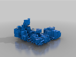 refinery 4 - orks terrain 3d print model - Mito3D
