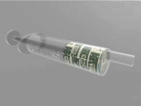 injeção dinheiro cura 3d print model - Mito3D