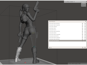 Lara Croft Grab Raider Pose cl sica 30 cm 3d print model - Mito3D