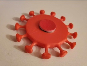 corona virus fidget spinner 3d print model - Mito3D