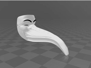anonim dr schnabel veba doktor maske damak zevki Venedik 3d print model - Mito3D