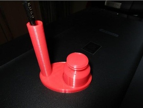 sıvı yağ fırça ayakta durmak şişe gadget pinsel araç Kulp destek 3d print model - Mito3D