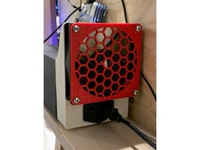 monoprecio wanhao Seleccione v2 120 mm ventilador adaptador posterior 3d print model - Mito3D