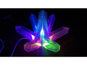 bigclivecom's crystal lamp leds 3d print model - Mito3D