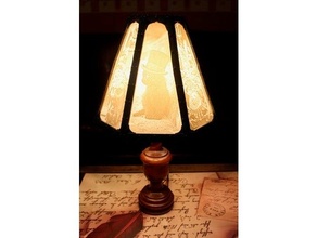 abat-jour steampunk industrial lamp lampe lampshade light shade lithophane lithophanie 3d print model - Mito3D