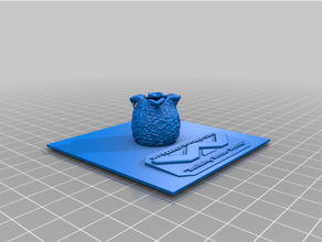 formicarium alien egg lid ant box 3d print model - Mito3D