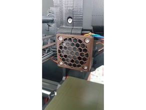 ventilador guarda prusa i3 mk3s buracos 3d print model - Mito3D