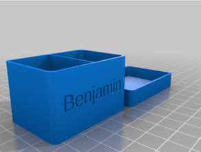 customized box withben toth open seben tooth openparatorsnew 3d print model - Mito3D