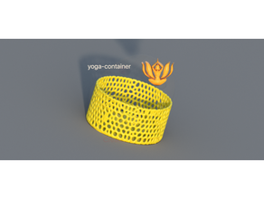 yoga-container voronoi 3d container containers idealab meditation yoga 3d print model - Mito3D