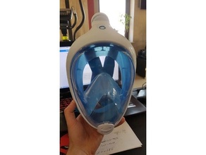 Covid 19 Filter Schwimmen Maske Respirator 3d print model - Mito3D