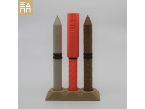 Athènes inspiré stylos poignée modèle stylo crayon vis casquette l'écriture 3d print model - Mito3D