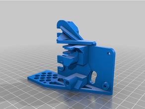 ender 3 direct drive extruder creality customized design dual gear geared 3d print model - Mito3D