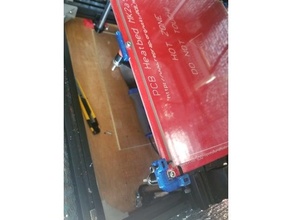 hypercube evolution bed clamp glass clip heated clips hevo printer 3d print model - Mito3D