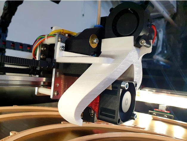 e3d v6 40mm ventilador adaptador 3D print model - Mito3D