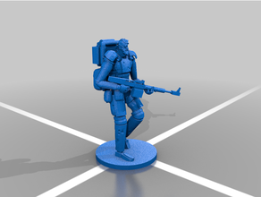 cybernétique soldat 3d print model - Mito3D
