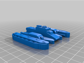 10 britânico td 1 100 fácil impressão chamas guerra fow tanques 3d print model - Mito3D