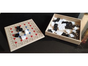takmak oyun 6x6 yazı tahtası satranç tamamlamak 3d print model - Mito3D