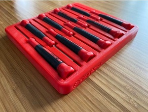 Tablett Halter Unterstützung Wahl 9 piece Präzision Schraubendreher einstellen Amazonas verhexen 3d print model - Mito3D