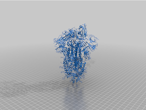 covid-19 spike protein 3d print model - Mito3D