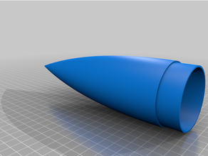 naso cono razzo 3d print model - Mito3D