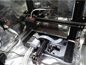 ender 3 tent tubing cooling upgrade enclosure fan 3d print model - Mito3D