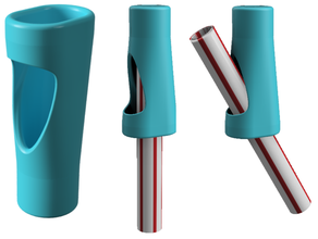 paille casquette solide buvant germes 3d print model - Mito3D
