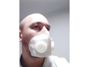 protective filter mask n95 covid-19 pandemic 3d print model - Mito3D
