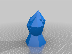 customizable random crystal cluster generator customizer openscad 3d print model - Mito3D